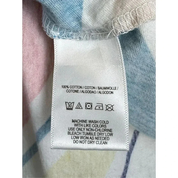 Anthropologie Multicolor Sleeveless Top Blouse Small Chevron Open Back Flowy - Picture 6 of 6